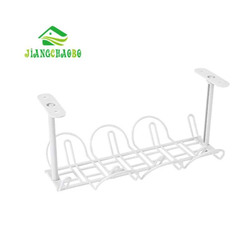 

JiangChaoBo Table Bottom Power Cord Plug-in Simple Racks Desk Under The Drag-line Tray Storage Basket Storage Rack
