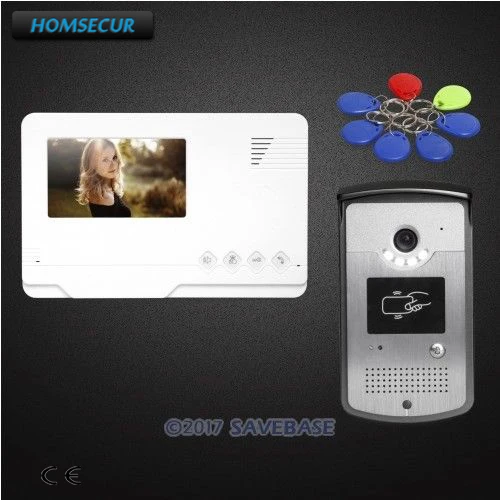 

HOMSECUR 4.3" CMOS Wired Video Door Phone Intercom System with Dual-way Audio Communication