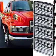 4X СВЕТОДИОДНЫЕ Фары Sealed Beam HID Лампы Для kenworth Peterbilt 378 357 379
