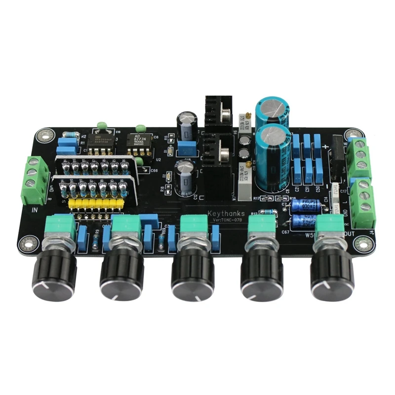 Newest Opa2604+Ad827Jn Preamplifier Tone Board Lm317 Lm337 Regulator Circuit High-End Premp Volume Adjustment Dual Ac15V-20V