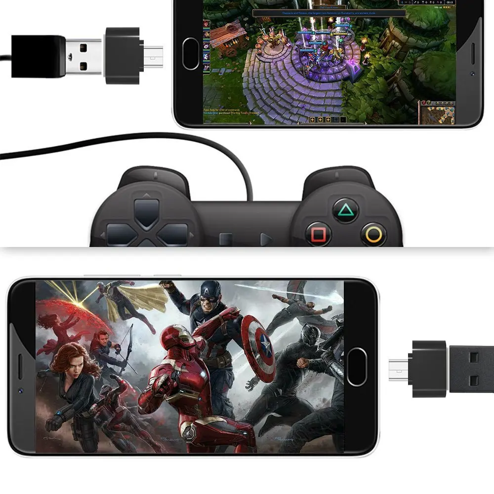 Ascromy 10 шт. Micro USB OTG адаптер для Xiaomi Redmi Note 5 6 Pro 6A 4X Samsung Galaxy S7 edge S6 Android телефон