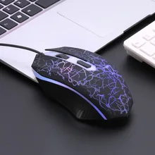 Профессиональный USB проводной светодиодный 1600 dpi игровая мышь для компьютера ПК ноутбука офиса красочные светящиеся геймерские аксессуары для мыши