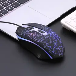 Профессиональный USB проводной светодиодный 1600 dpi игровая мышь для компьютера ПК ноутбука офиса красочные светящиеся геймерские аксессуары