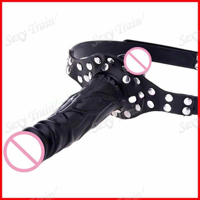 Lesbian-Double-Headed-Dildo-Realistic-Penis-Strap-on-dildo-toys-adult-Anal-dildo-Mouth-Gag-Leather (1)