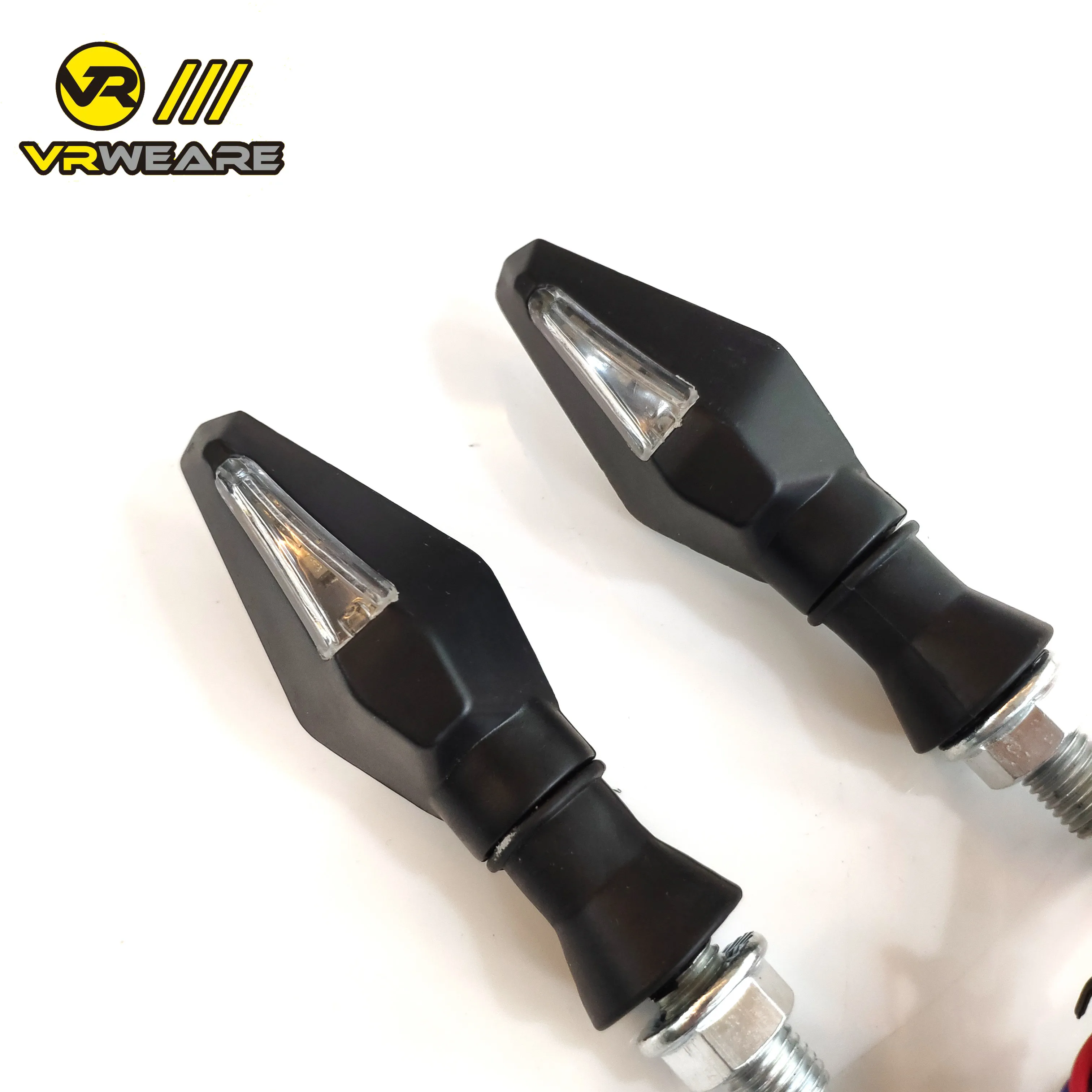 

2Pcs Motorcycle Signal Light Decorative Lamp Indicator Flasher Turn Brake Lamp Lighting Amber Light LED Flicker Bendable