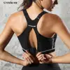 SYROKAN Women s High Impact Padded Supportive Wirefree Full Coverage Sports