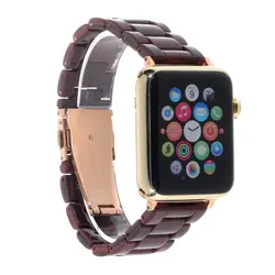 Immitation керамический ремешок для часов iWatch Apple Watch 38 мм 40 мм 42 мм 44 мм Серия 1 2 3 4 браслет ремешок из смолы