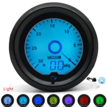 " 52 мм вакуумный манометр 7 цветов Спидометр ЖК-цифровой дисплей автомобиля метр несколько цветов