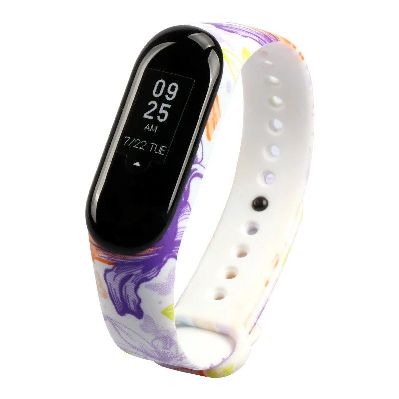 Для mi band 3 спортивный фитнес-браслет для Xiaomi mi Band 3 Watch Модный милый силиконовый ремешок для mi Band сменные ремешки на запястье 2 - Цвет: Color 4