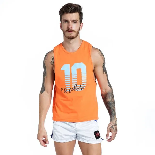 New Men's Cotton Tank Tops,Men's Low Cut Armholes O Neck Tank Vest,Men