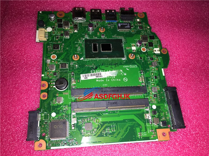 B5W11 LA E061P For font b Acer b font Aspire ES1 572 Series Laptop Motherboard i3