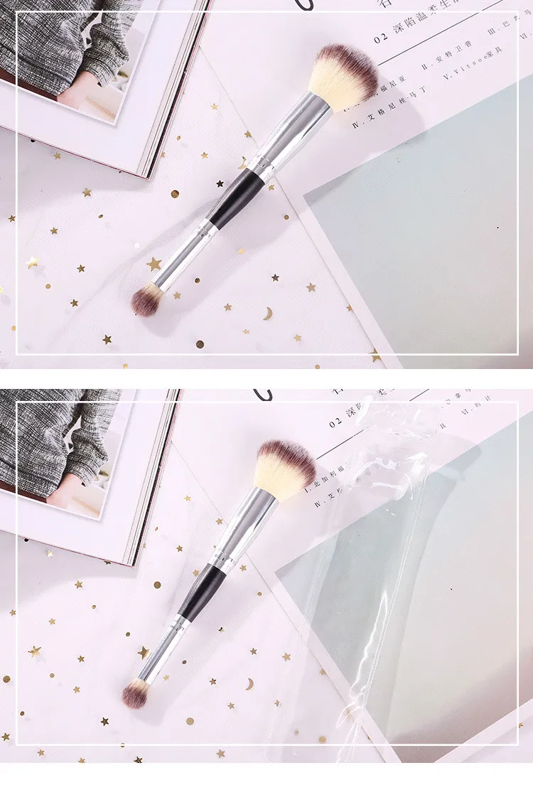 1PCS Double-Head Foundation Cosmetic Cosmetic Makeup Make Up Brush tool Eyeliner Brush 1PCS Double-Head Foundation Cosmetic Cosmetic Makeup Make Up Brush tool Eyeliner Brush