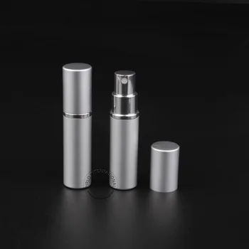 

5pcs x 5ml High Quality Aluminium+Glass Perfume Bottle 5cc Small Atomizer Sample Spray Bottle For Perfume Cosmetic Package