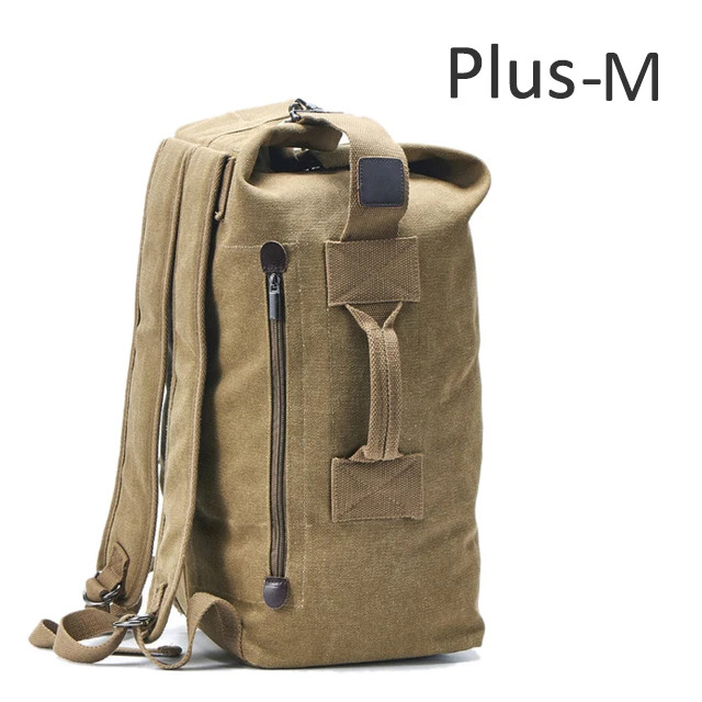 khaki small Plus Большая Вместительная дорожная сумка для скалолазания, тактический военный рюкзак, женские армейские сумки, Холщовая Сумка-мешок, спортивная сумка на плечо, мужская сумка XA208WD - Цвет: khaki small Plus