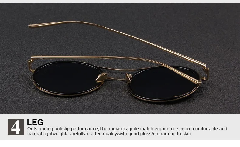 Модные женские зеркальные Круглые Солнцезащитные очки с двойным мостом UV400