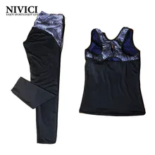 Women Yoga Set Female Sportswear Vest + Pants Fitness Breathable Young Women’s Yoga Clothes Pad Suit Outdoor Comfortable Racer