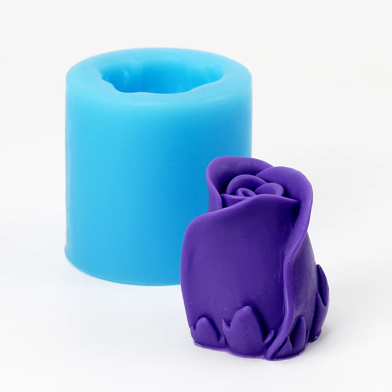 Роза цветочная форма для мыла 3D гибкие силиконовые формы|fondant cake decorating tools|cake