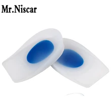 Mr. Niscar Мягкая Силиконовая полоска от натирания на пятку подушечки ортопедические опоры гелиевые стельки амортизирующая Подушка увеличенный уход за подошвой стелька половинной высоты
