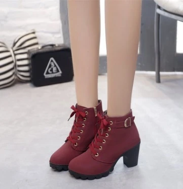 Preciso Tormenta esponja Zapatos de tacón alto impermeables para mujer, botines cálidos informales,  Botas de nieve, EUR35-41 grande, invierno, 2018 - AliExpress