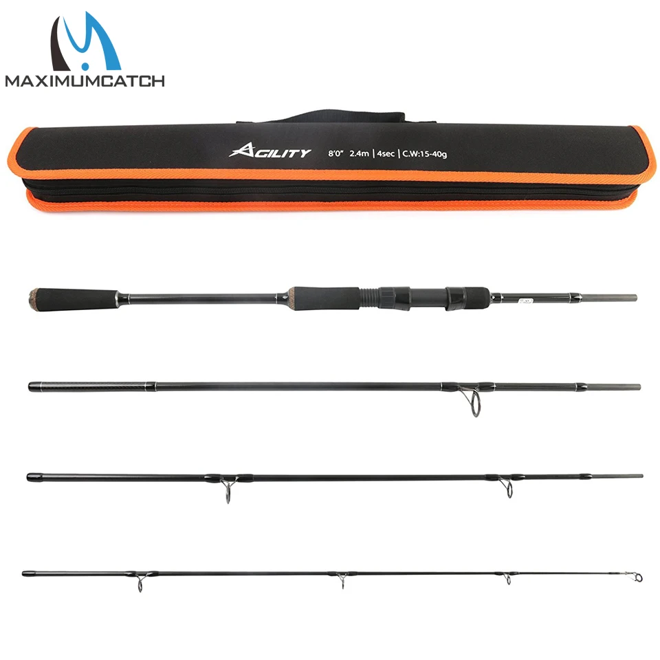 Maximumcatch 2.4M Lure Weight 15-40g Spinning Fishing Rod For Lure Fishing
