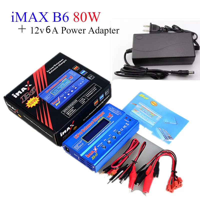 Зарядное устройство для аккумуляторов Lipo Balance charger iMAX B6 12V charger Lipro Digital RC battery Balance charger 12V power Adapter