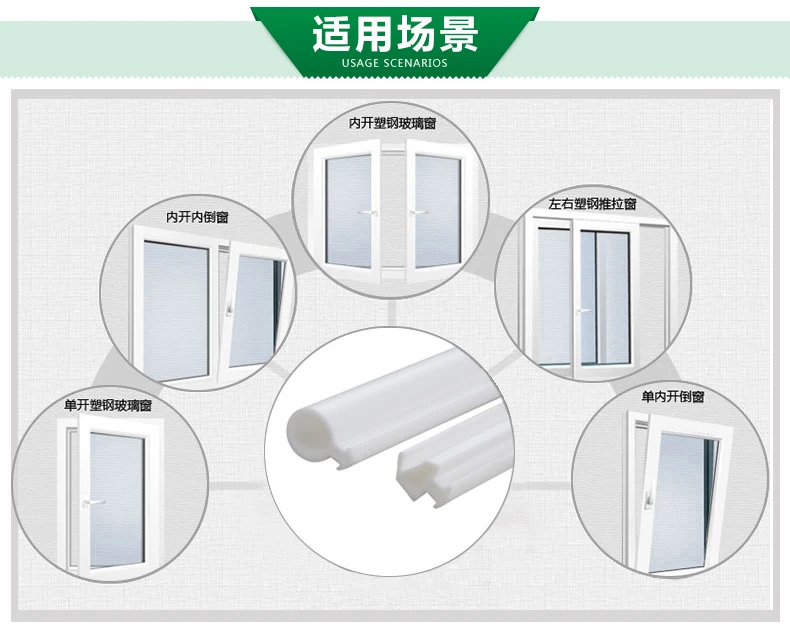 Пластиковые стальные двери и окна силикагель уплотнительная полоса, пластиковые плоские открытые двери и окна, резиновые уплотнительные полосы, Белый O Тип K