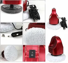 100% Brand New and High Quality 12V Auto Car Vehicle Portable Polisher Waxing Machine Device For Caring Tool
