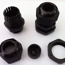 10 шт. PG16 Водонепроницаемый Разъем Железы Dia. 10-14 мм кабель черный