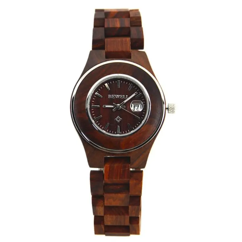 

Women Small Dial Wooden Retro Waterproof Analog Date Casual Quartz Watches Handmade Wooden Watches Male Wristwatches relogio