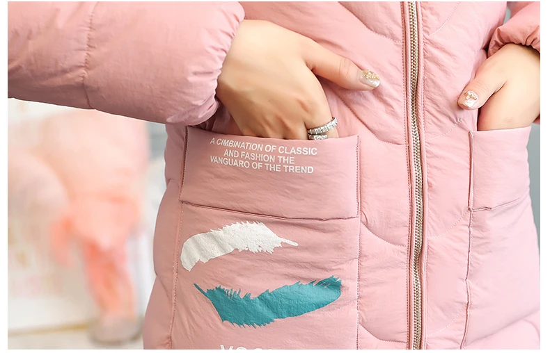 Women Winter Long Jacket Fake Fur Collar Hooded Parka Padded Coat Women 2018 Korean Thick Warm Slim Coats Jackets Female CH695 (15)