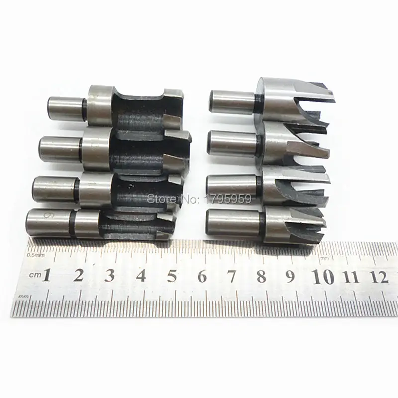 8pc Wood Plug Cutter Set Dowel Maker Cutting Drill Tool Kit 