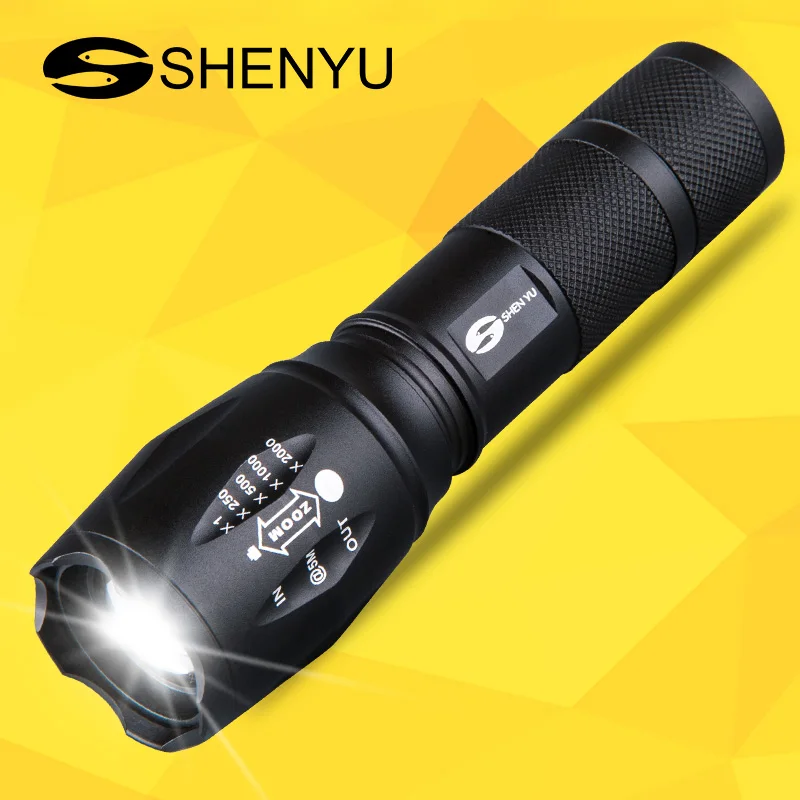 Shenyu Мини светодиодный фонарик масштабируемый фонарь водонепроницаемые фонарики