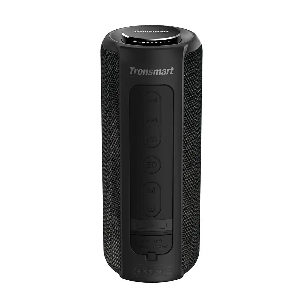 Tronsmart T6 Plus Bluetooth динамик глубокий бас 40 Вт TWS портативный динамик IPX6 Водонепроницаемый внешний аккумулятор функция SoundPulse Саундбар - Цвет: Black T6 Plus