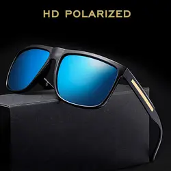 Роскошные для мужчин поляризационные солнцезащитные очки для женщин 2019 UV400 вождения Защита от солнца очки Мужской PC рамки квадратные очки
