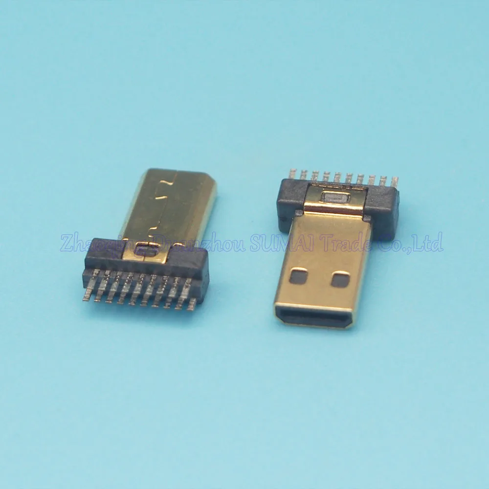 30 шт./лот Micro HDMI Штекерный разъем Соединительный провод без печатной платы|micro