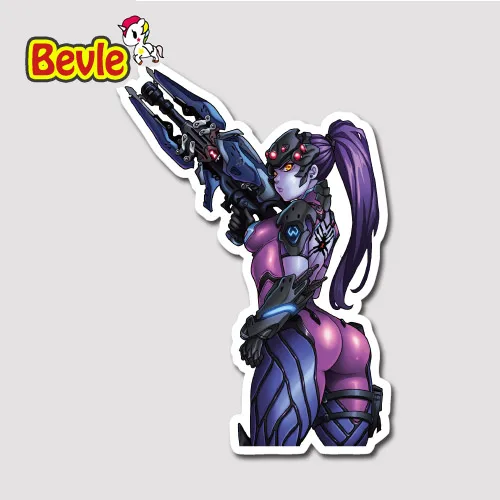 

Bevle 9103 OW Shooting Game Widowmaker Fashion Stickers Geezer Notebook Waterproof 3M Sticker Fashion Skateboard Car Graffiti