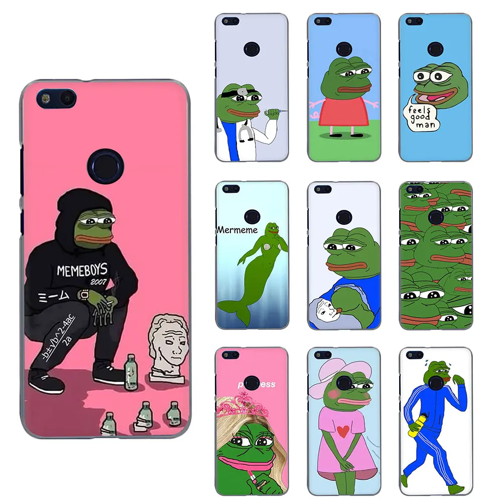 Internet Meme Smug Frog Pepe Hard Phone Case for Huawei Honor Play 6 7 8 A C Pro 2GB/3GB 7C 5.99in 7 9 10 X Lite