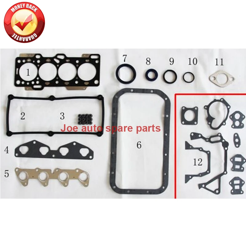 

G4HG Engine Full gasket set kit for Hyundai SANTRO XING ATOS PRIME GETZ i10 Kia Picanto 1086cc 1.1L 20910-02B00 50260900
