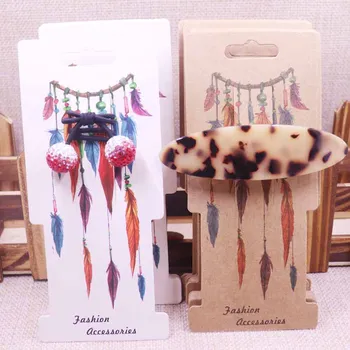 

New DIY 100pcs 16x7cm fashion dreamcatcher indian Jewelry package cards paper necklace/earring/hair ornaments display tag card