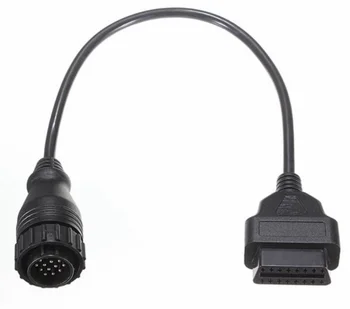 

by DHL or Fedex 200pcs 14 Pin to 16 Pin OBD 1 2 Diagnostic Scanner Connector Cable For Mercedes /Benz /Sprinter