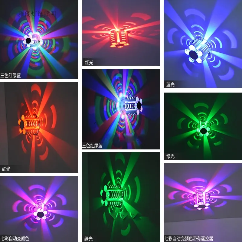 

Led ceiling aisle bar KTV background wall plum petals color wall lamp