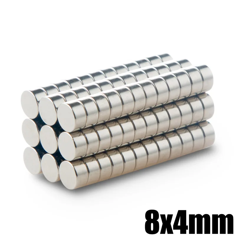 

30Pcs 8x4 Neodymium Magnet Super Strong Powerful Permanent Magnetic Magnets 8mm x 4mm Small Round NdFeB Cylinder