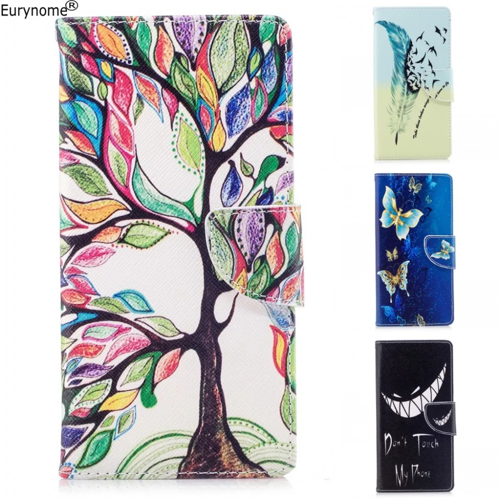 

Cartoon Case For Sony Xperia XA1 Plus Owl Tree Wallet Card PU Leather Flip Cover Stand Case for Sony Xperia XA1 Plus Cover