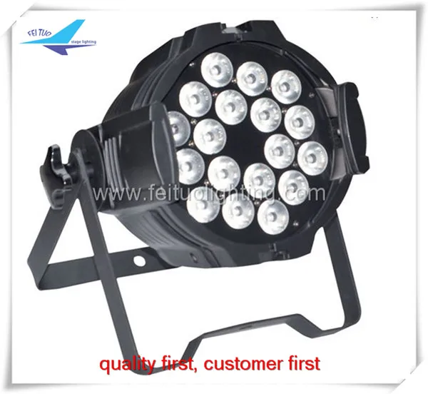 

A- 60/lot 18x10w 4 in 1 rgbw par led 64 par led 18x10 par can light for dj party club wedding China supplier