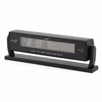 

car clock digital digital car thermometer lcd clock mini Auto Clock Voltage LCD clock in car watch for car Thermometer Alarm