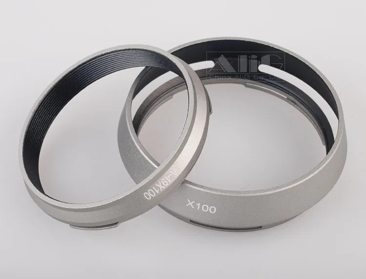 Metal Prata Preto La49 X100 Lente Adaptador Mais Lente Capa 49 mm para Fujifilm Fuji X100 X100s X100t X100f X100v X70 Câmera - Image 3