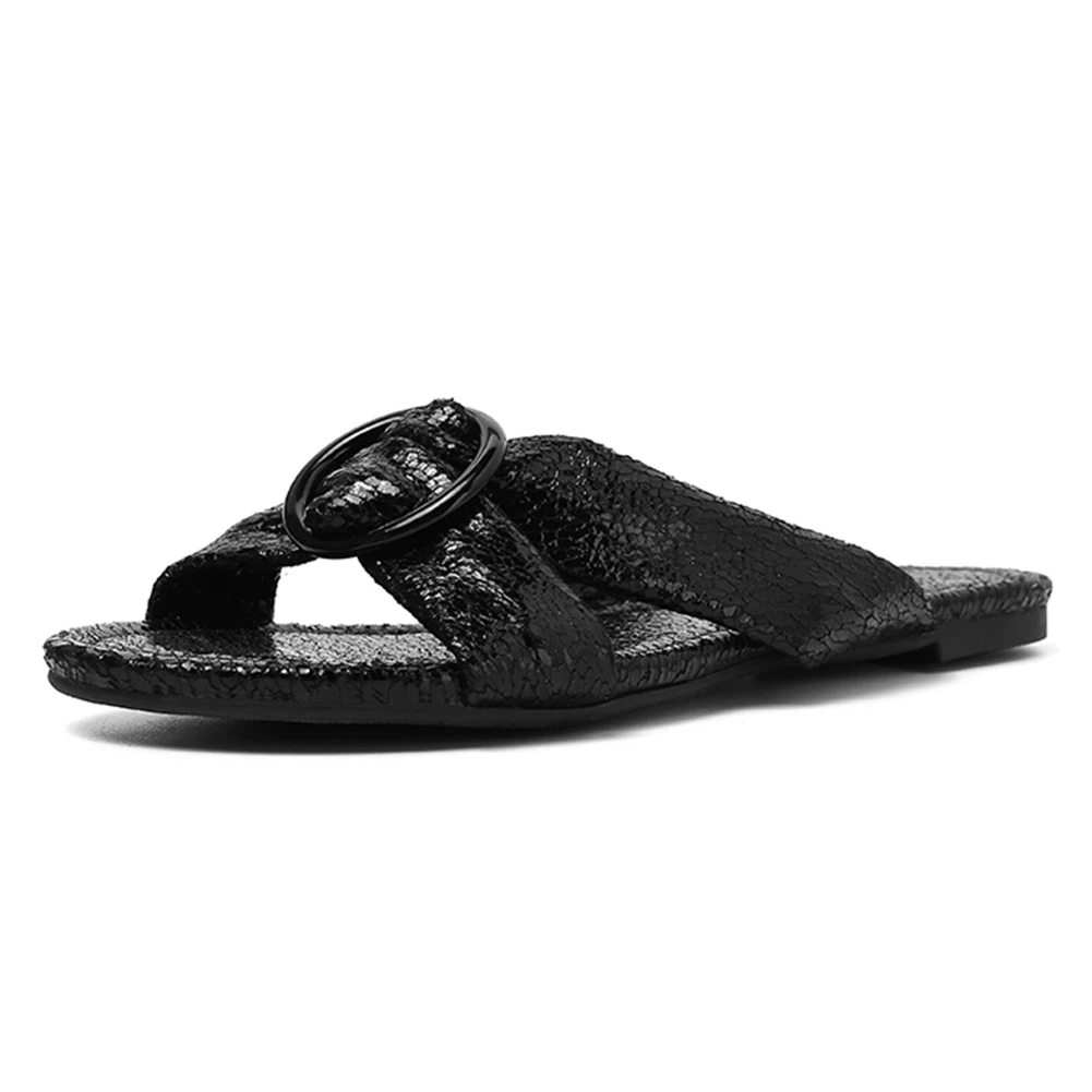 Lapolaka/модные новые размеры 36-43; популярные тапочки с открытым носком; женская обувь без застежки на плоской подошве; женская обувь; шлепанцы