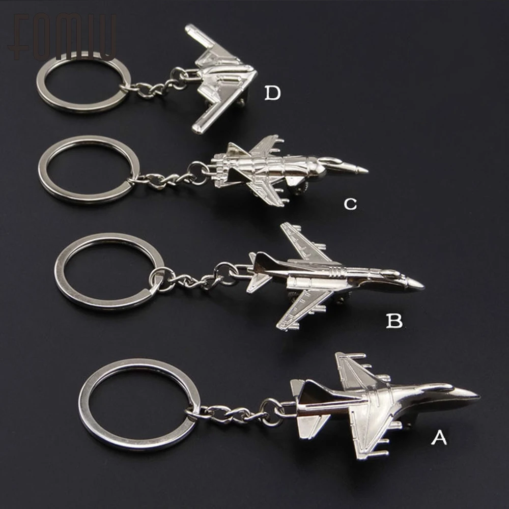 

High Quality Metal Model Airplane Aircraft Key Chains Charm Pendants Car Keyring Keychain Jewelry Creative Gift Men Women