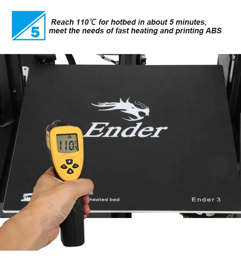 Новейший Ender-3 DIY Набор 3D принтер большого размера I3 мини Ender 3 принтер 3D продолжительная печать power Creality Ender-3