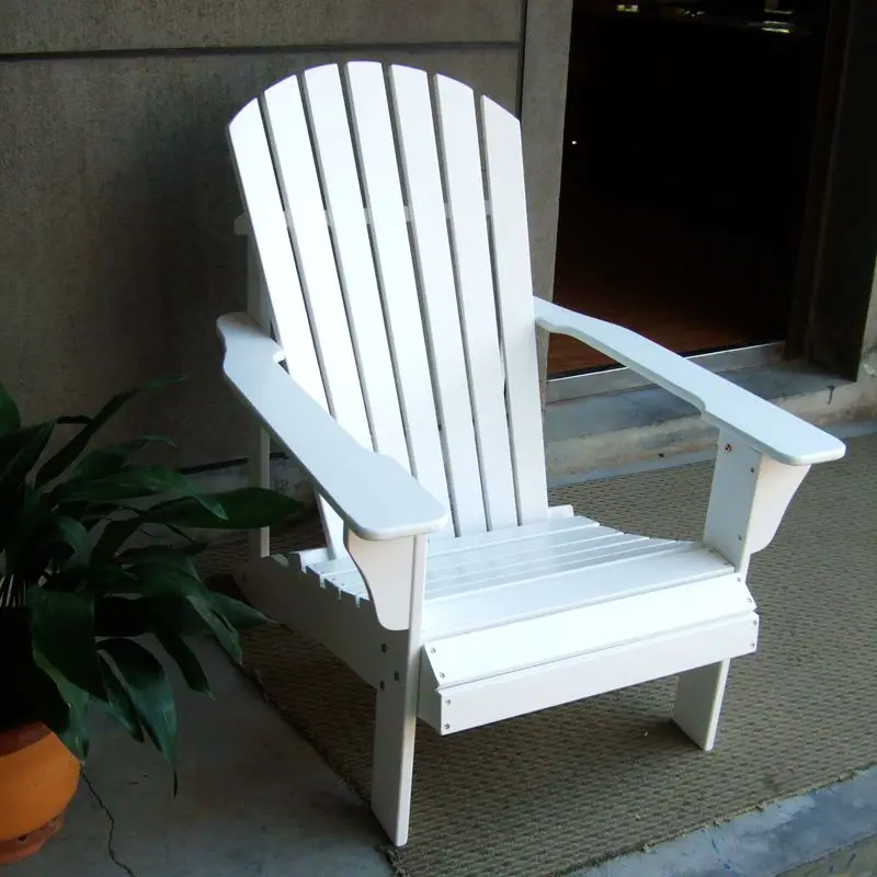 Wholesale(1pc/lot) Natural Wood Garden Chair Outdoor Frog Chair Lounge White Chair Wooden Furniture